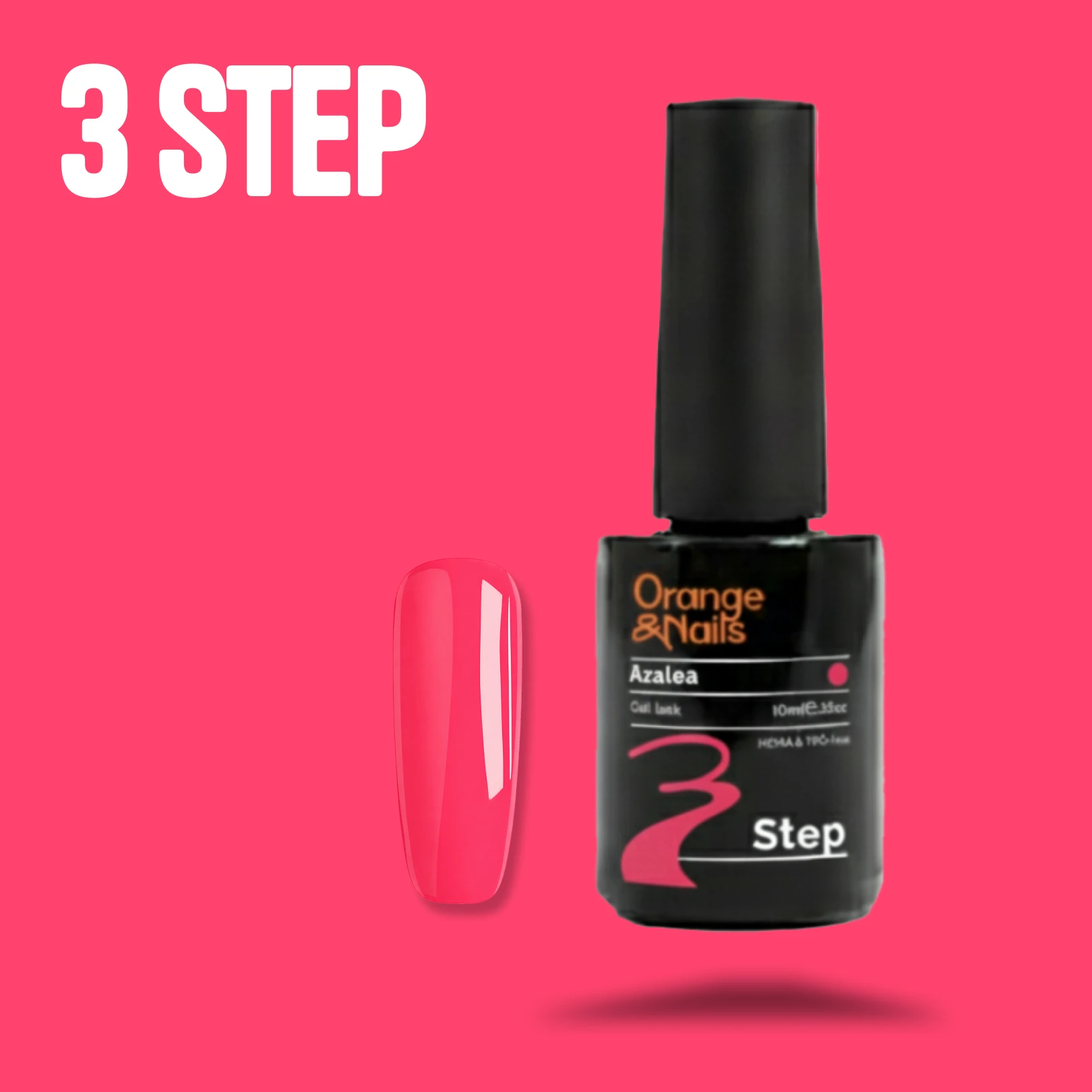 3 Step HEMA & TPO-mentes gél lakk - Azalea