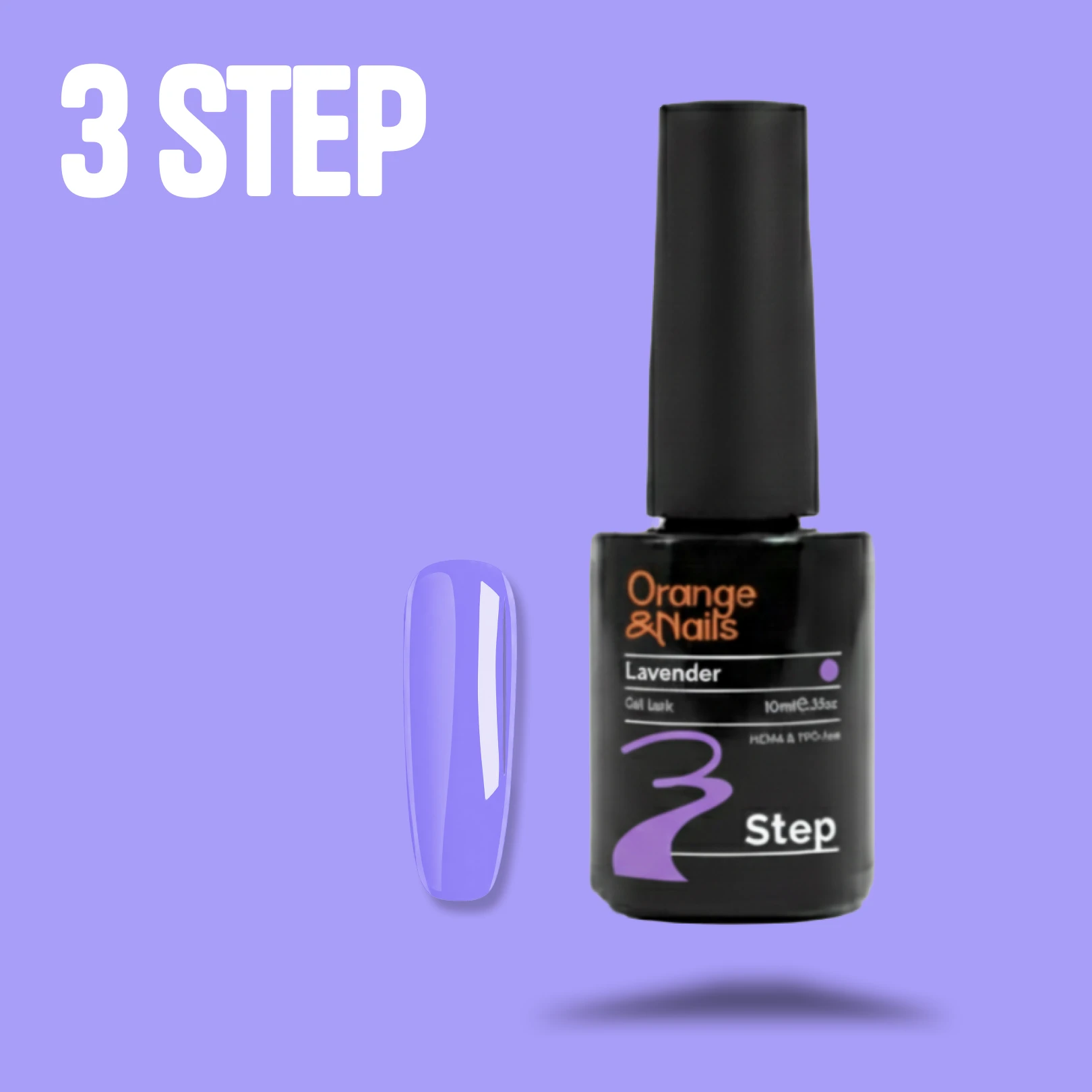 3 Step HEMA & TPO-mentes gél lakk - Lavender