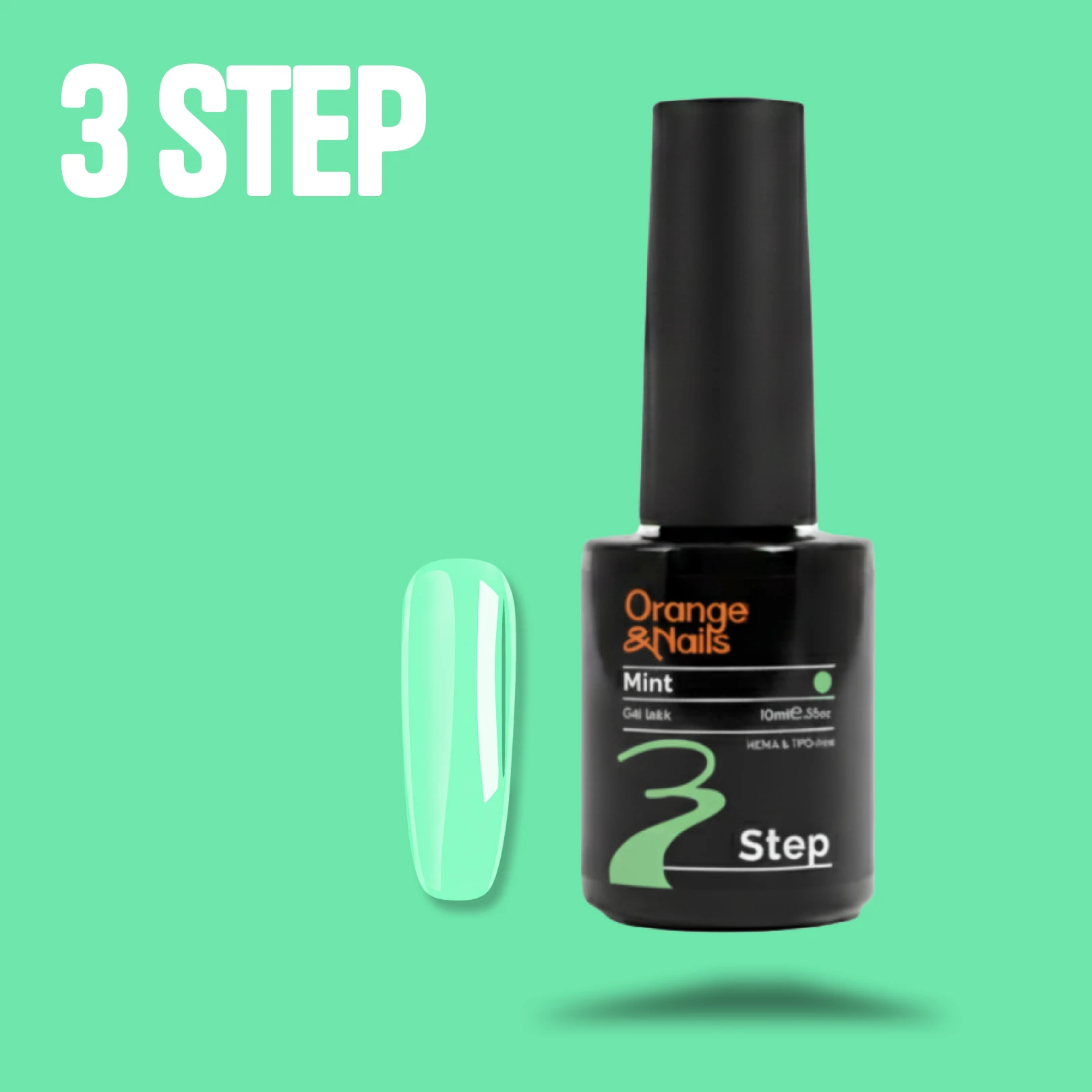 3 Step HEMA & TPO-mentes gél lakk - Mint