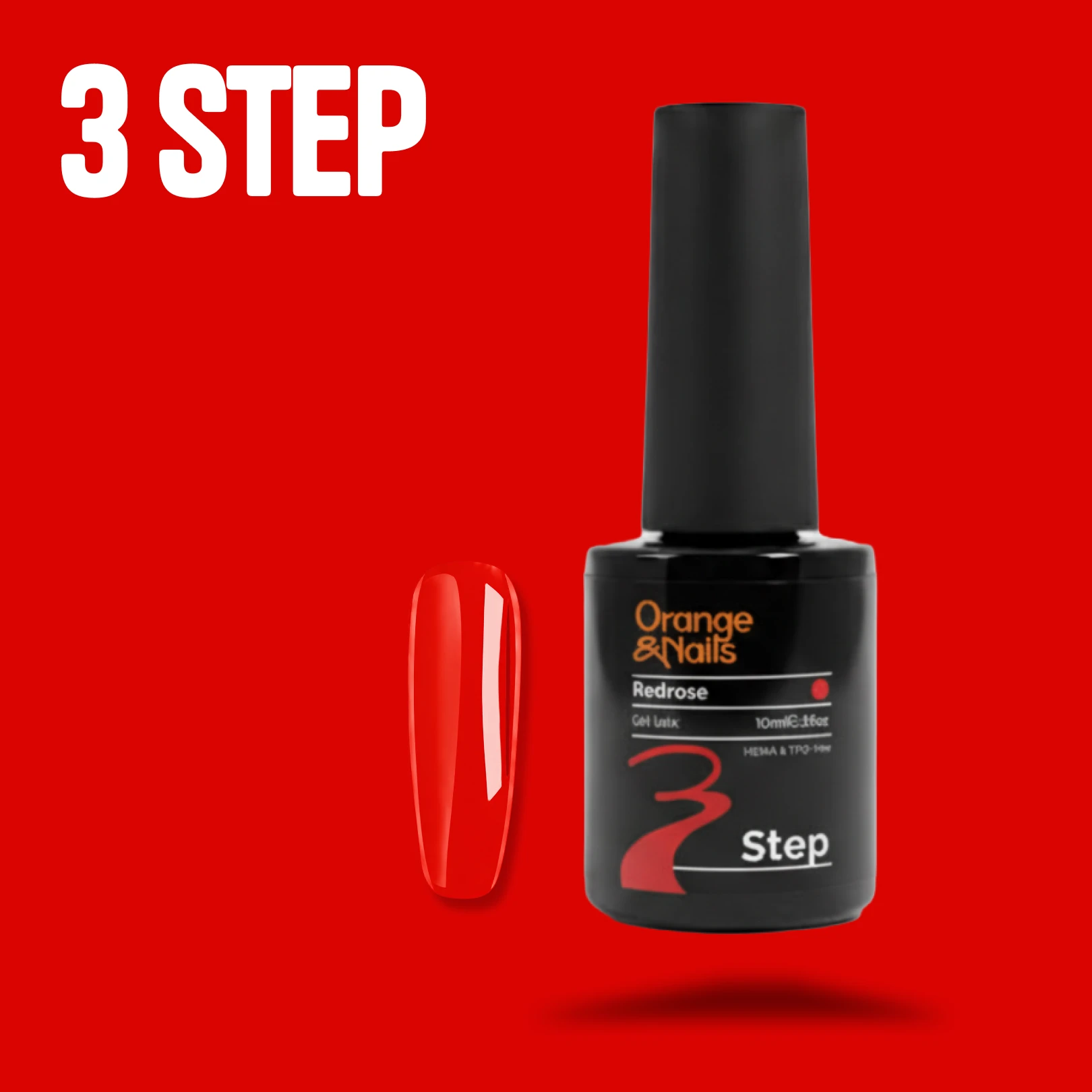 3 Step HEMA & TPO-Free Gel Polish - Redrose