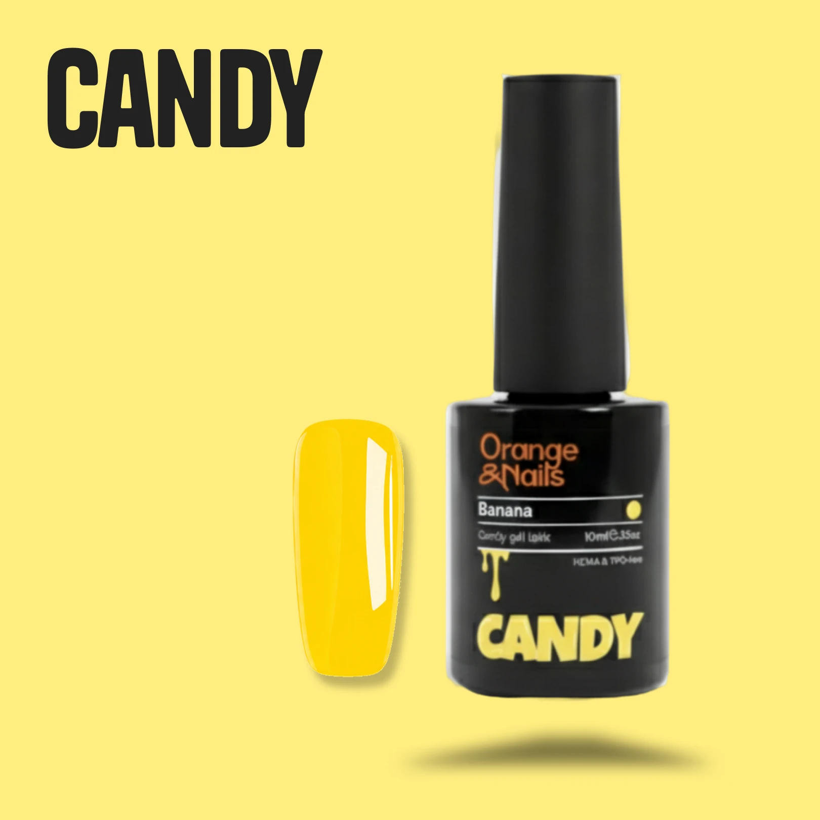 Candy gél lakk HEMA & TPO-mentes - Banana